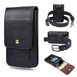 Premium Leather Belt Holster Phone Holder, Waist Bag For Travel
